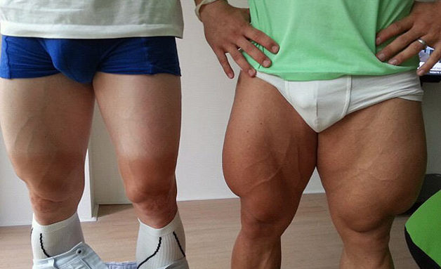 Massive cyclist thighs